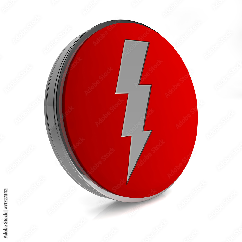 Bolt circular icon on white background Bolt circular icon on white background
