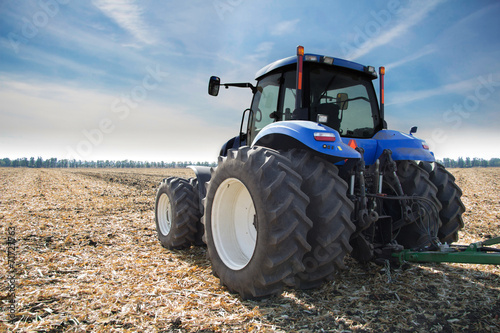 Tractor on field