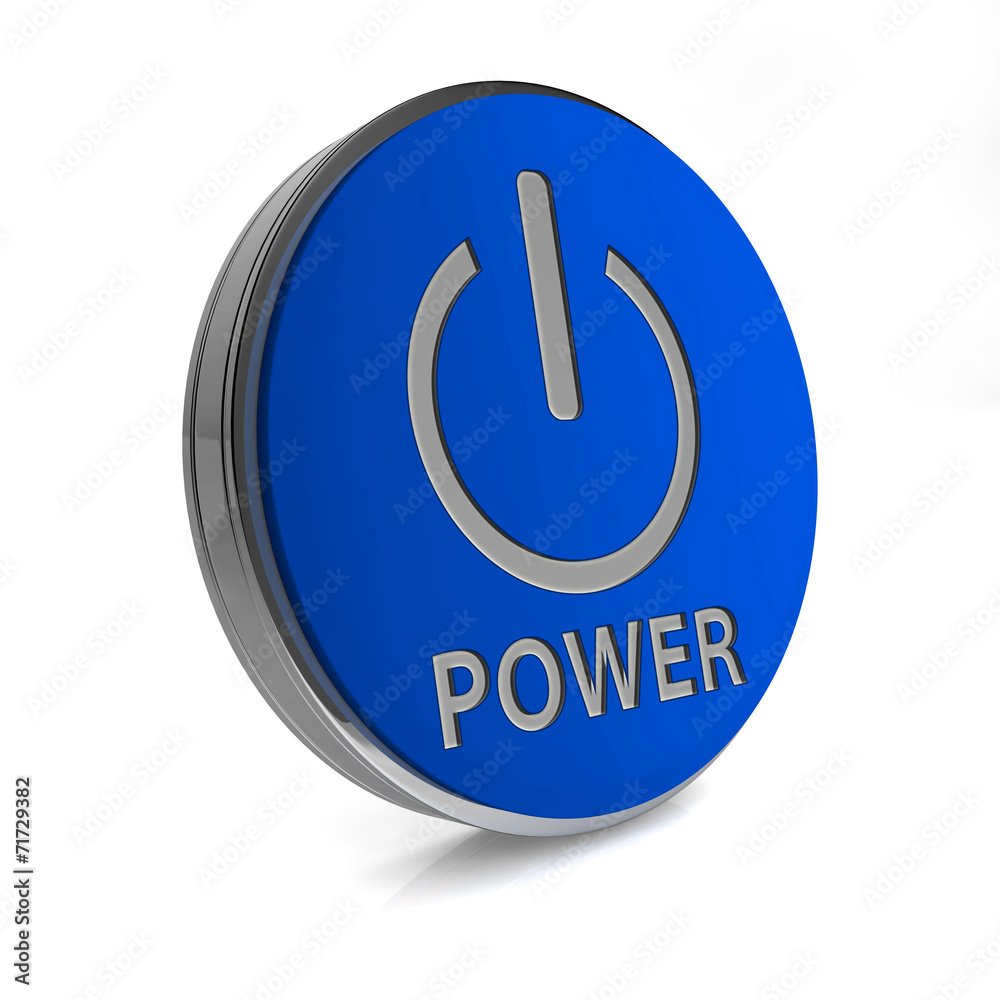 power circular icon on white background power circular icon on white background