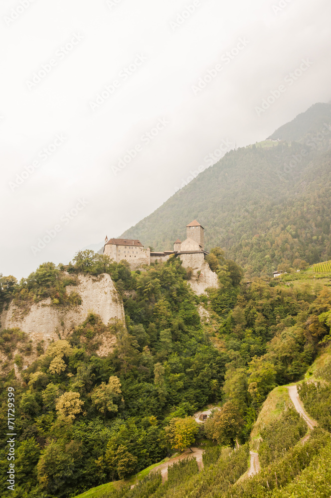 Südtirol, Schloss Tirol, Dorf Tirol, Vinschgau, Meran, Italien