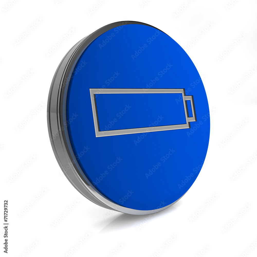 battery circular icon on white background battery circular icon on white background