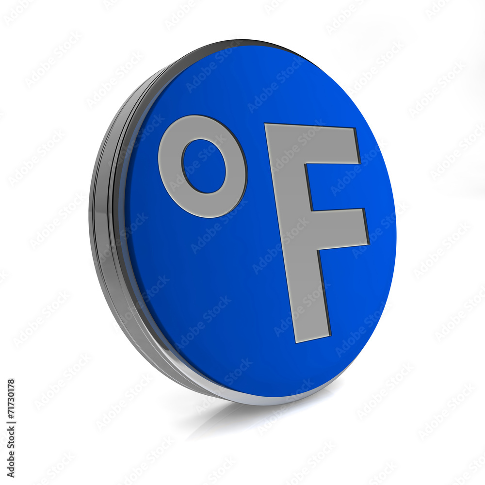 fahrenheit circular icon on white background fahrenheit circular icon on white background