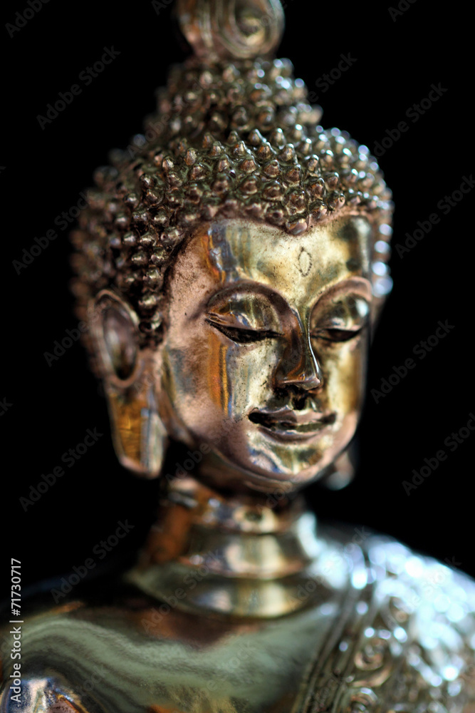 Silver Buddha face