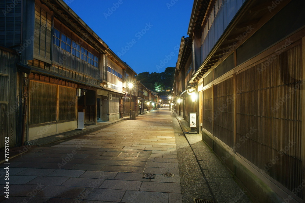 古都・金沢 夕暮れのひがし茶屋街 古都・金沢 夕暮れのひがし茶屋街