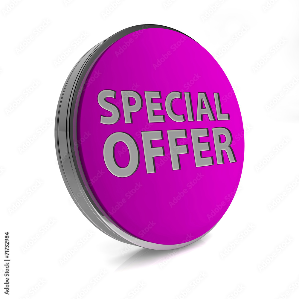 Special offer circular icon on white background Special offer circular icon on white background
