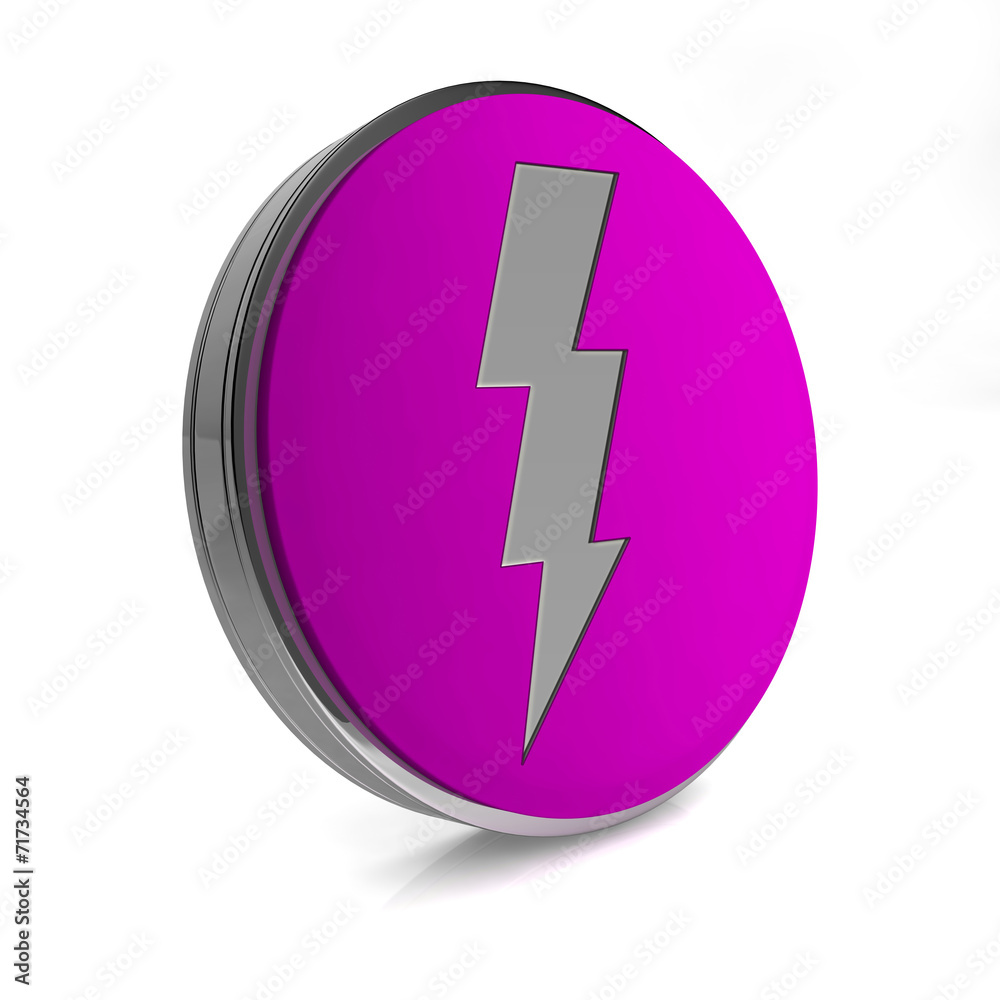Bolt circular icon on white background Bolt circular icon on white background