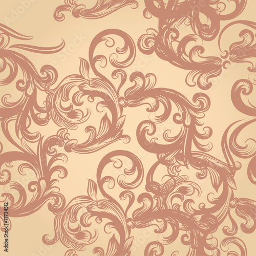 Vector seamless background with ornament