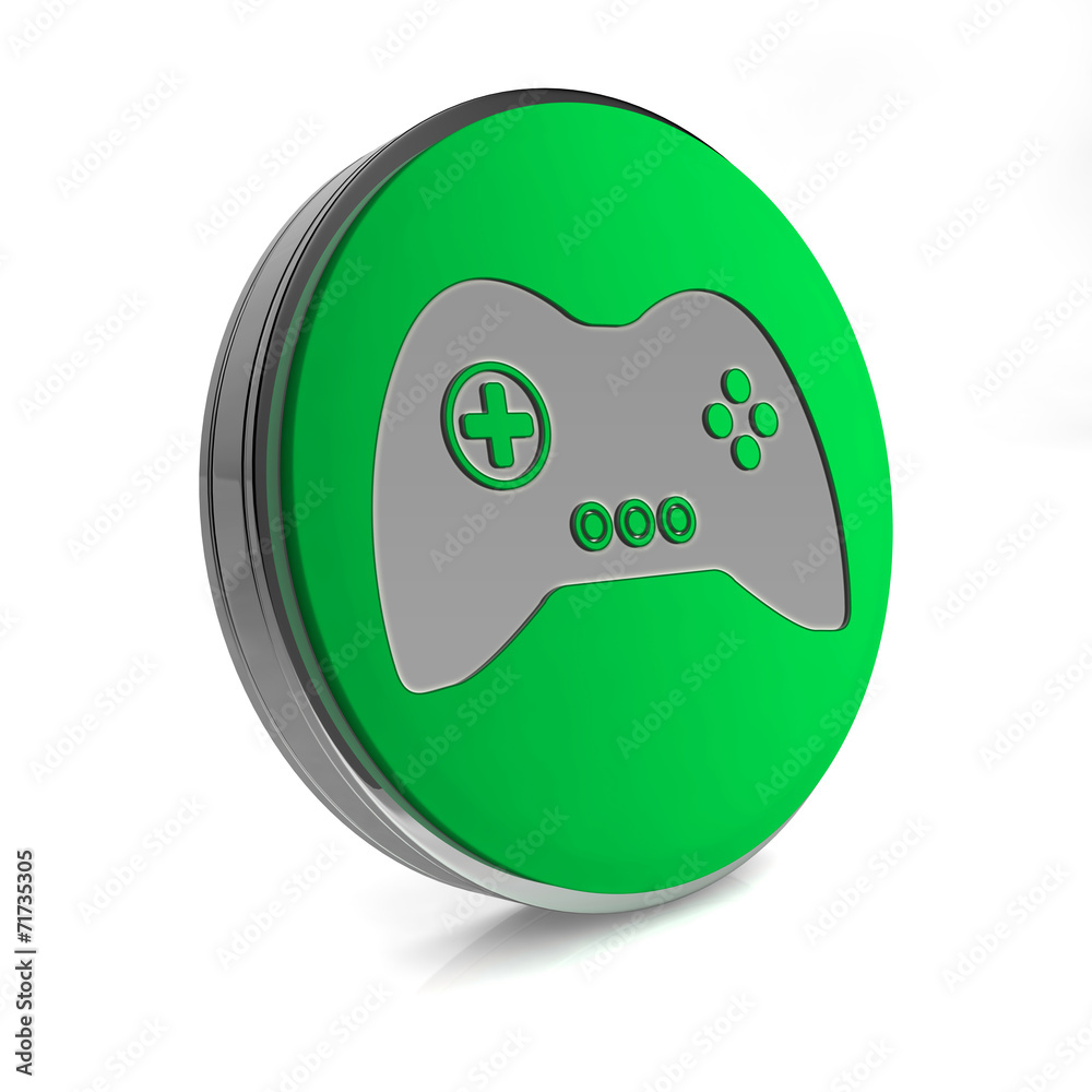 game circular icon on white background game circular icon on white background