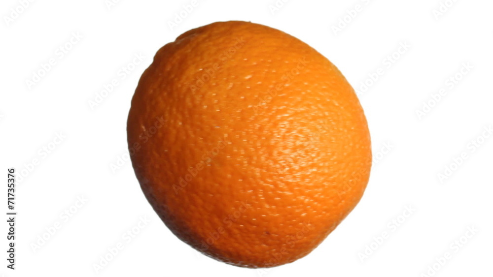 orange rotating then stops on white with alpha channel orange rotating then stops on white with alpha channel