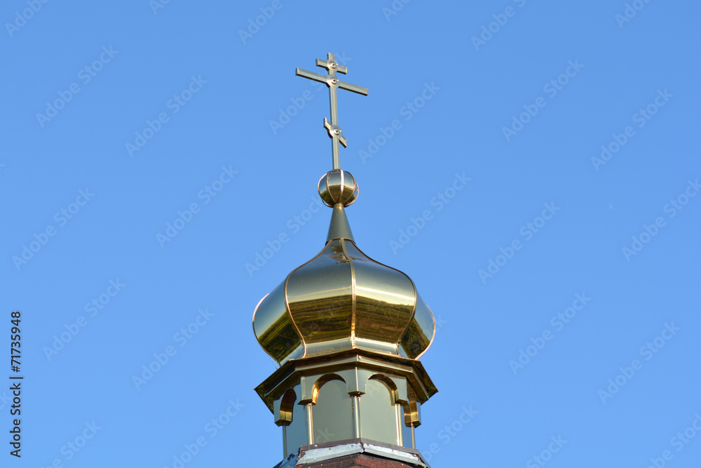 Rural wood church cross