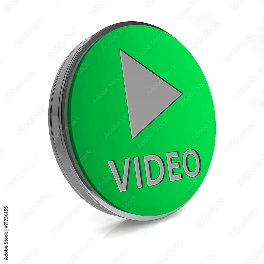video circular icon on white background video circular icon on white background