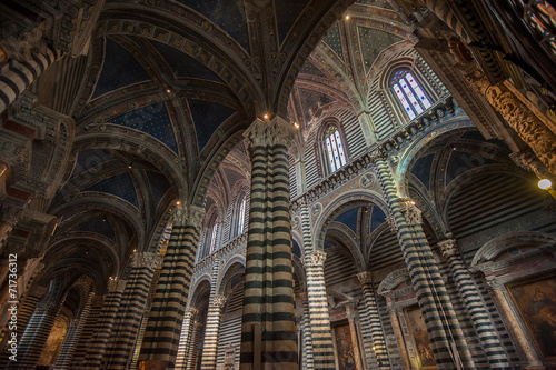 Interior of Siena Duomo, Tuscany, Italy