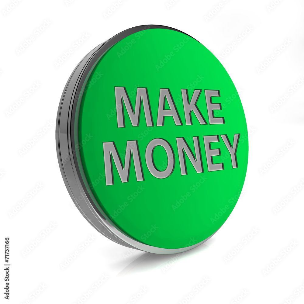 Make money circular icon on white background Make money circular icon on white background