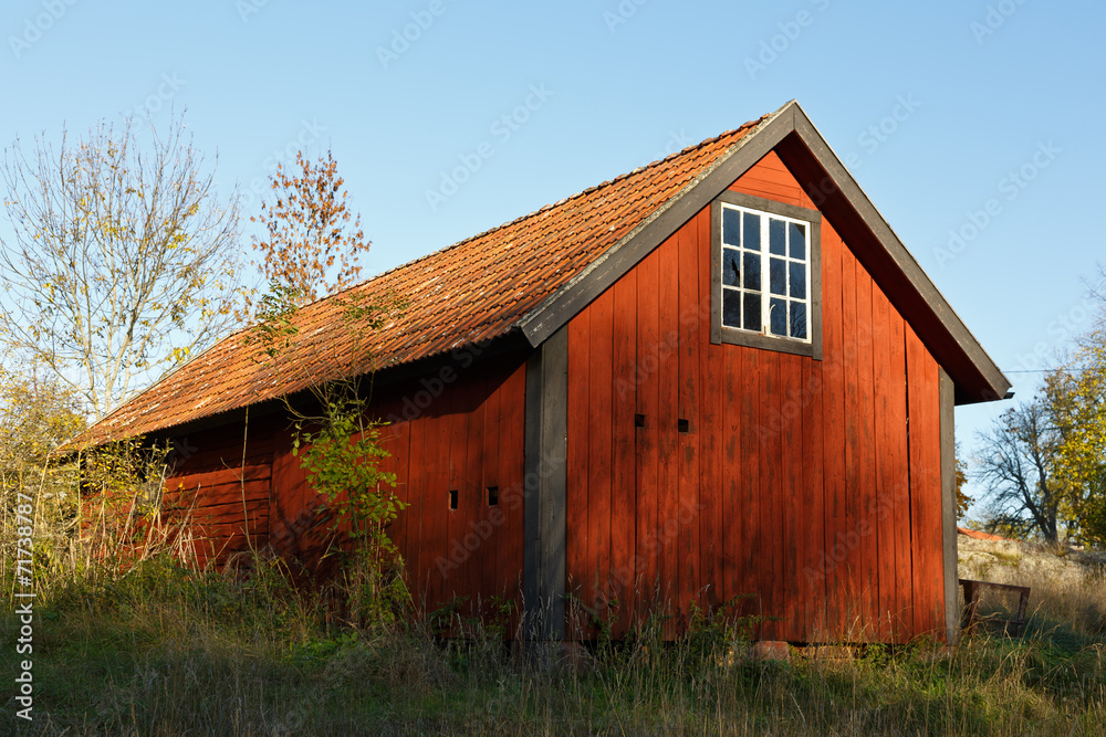 Typical Swedish red house Typical Swedish red house