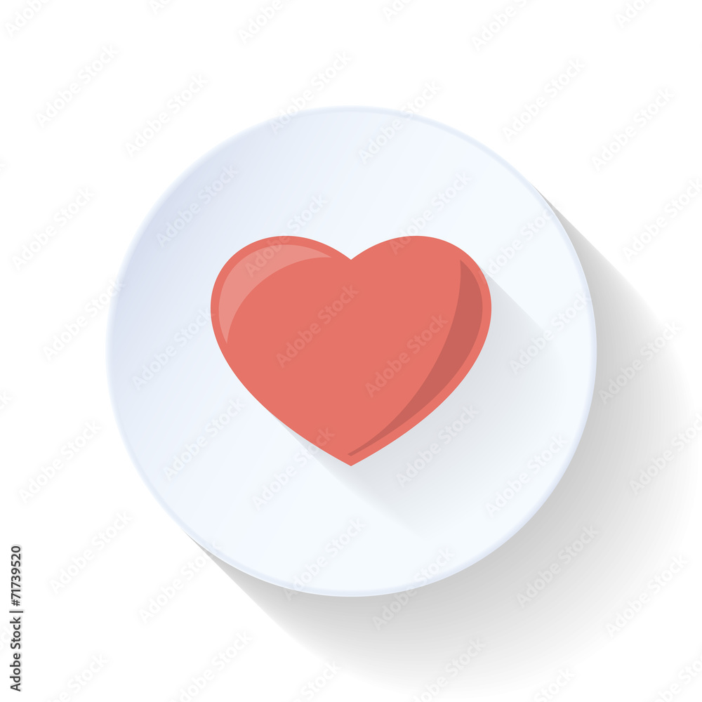 Heart flat icon Heart flat icon