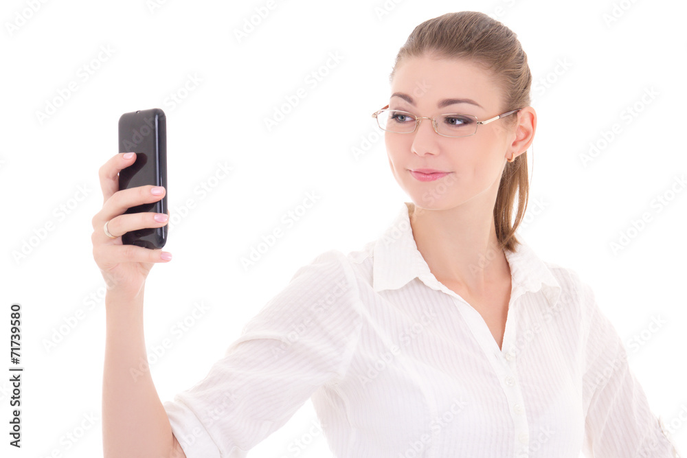 beautiful business woman taking a beautiful business woman taking a