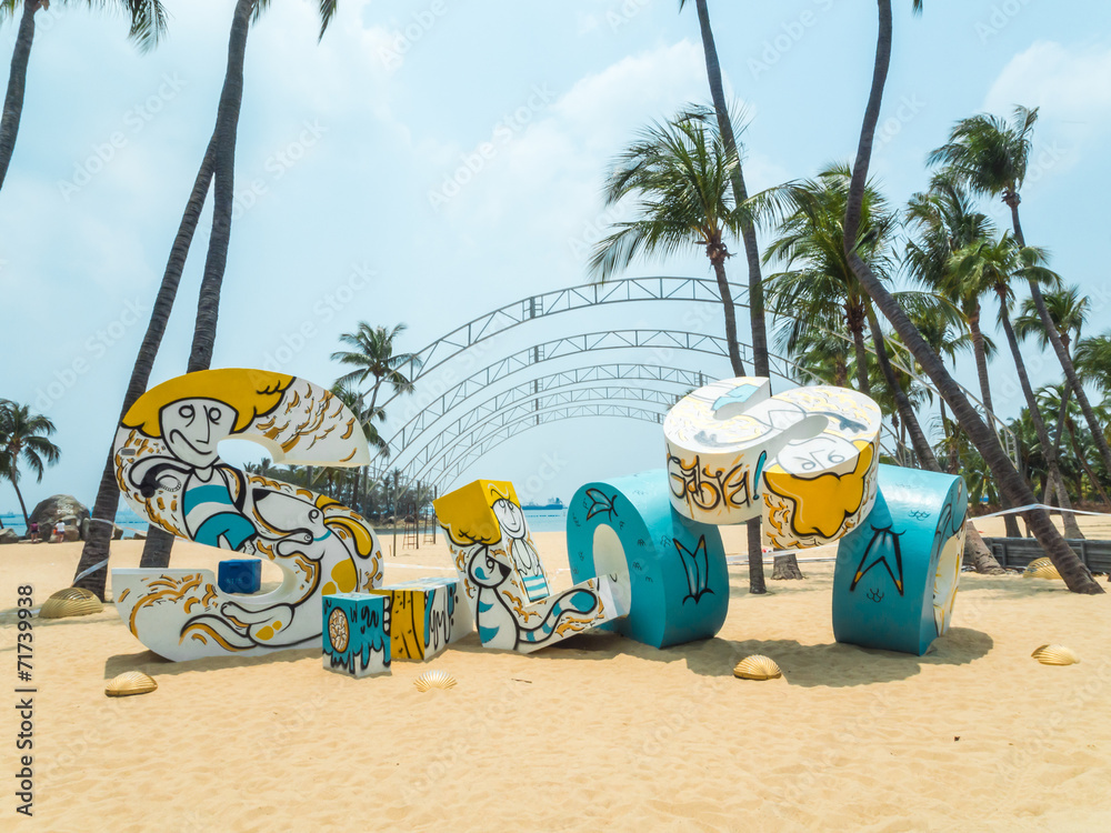 Obraz premium Siloso Beach Sentosa Singapore