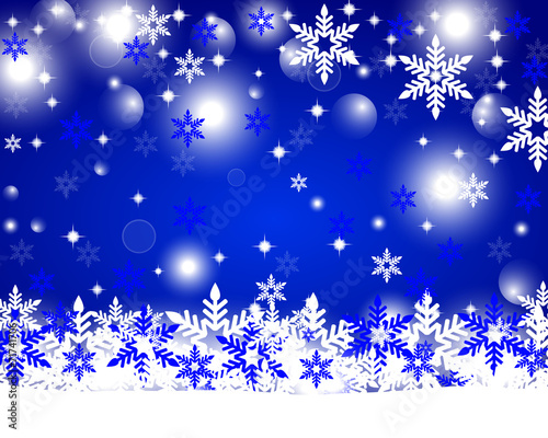 Christmas shiny blue background