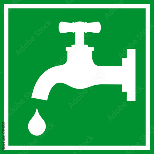 Water tap sign
