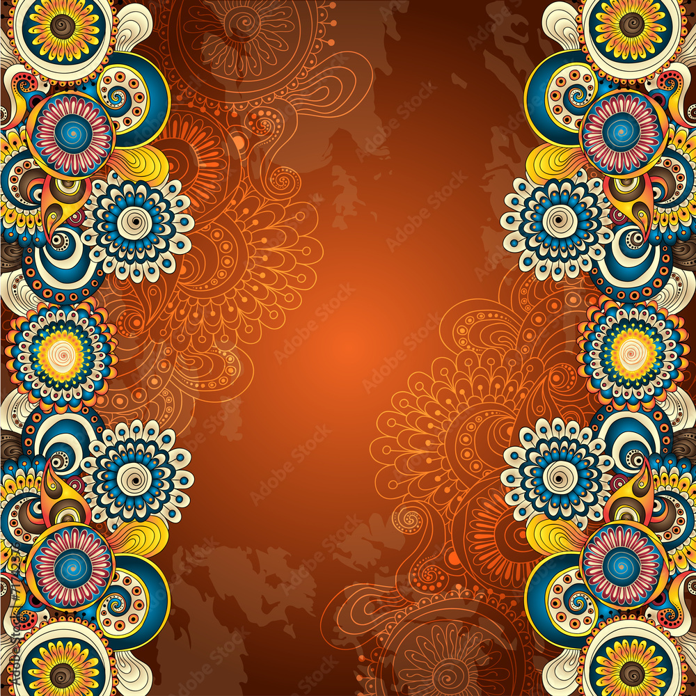 Vector abstract floral decorative background. Vector abstract floral decorative background.