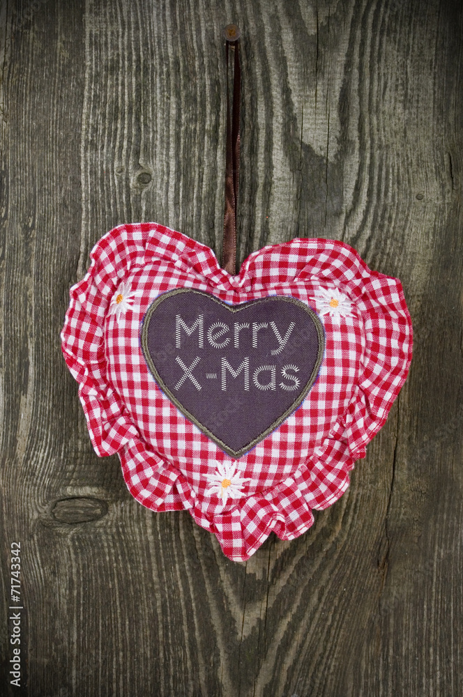 Herz mit Merry X-Mas Herz mit Merry X-Mas