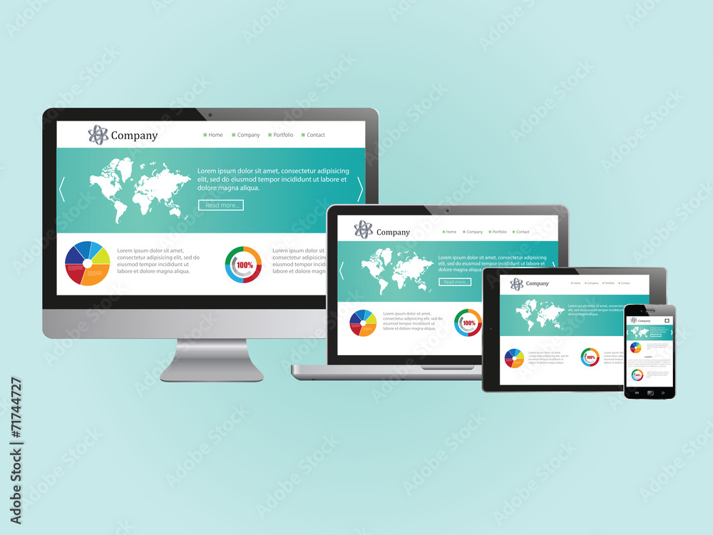 Responsive design illustration