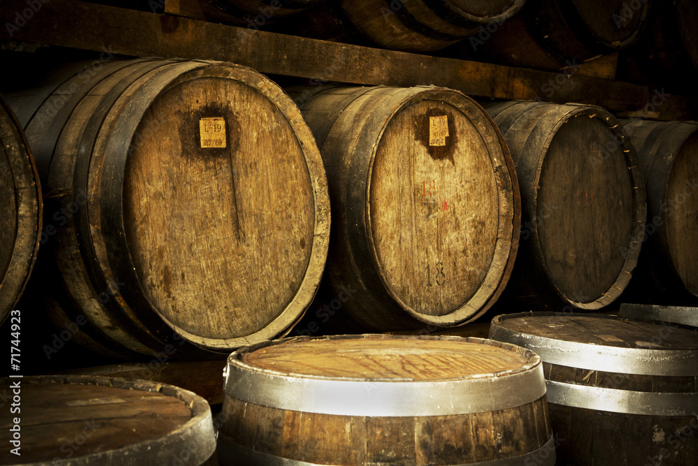 Wine barrels