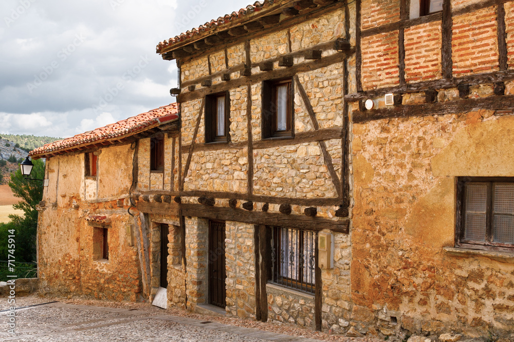 Old houses in Calatanazor, Soria, Spain