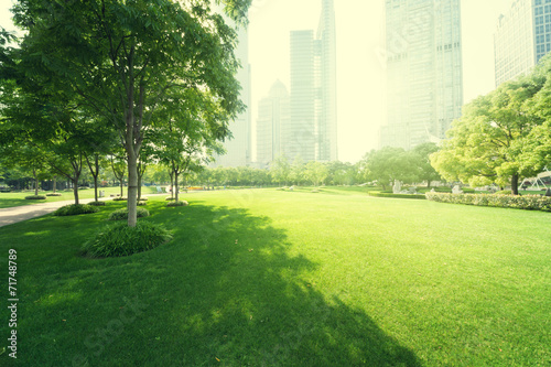 park in lujiazui financial centre, Shanghai, China