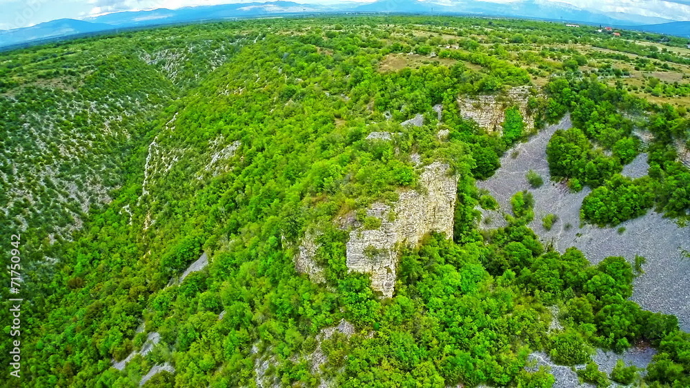 Bogocin fortress, medieval remains on a cliff Bogocin fortress, medieval remains on a cliff