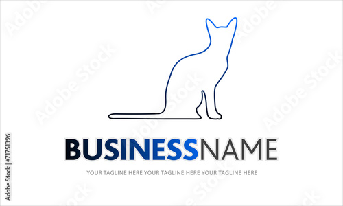 logo gatto, logo animali, gatto, felino, micio