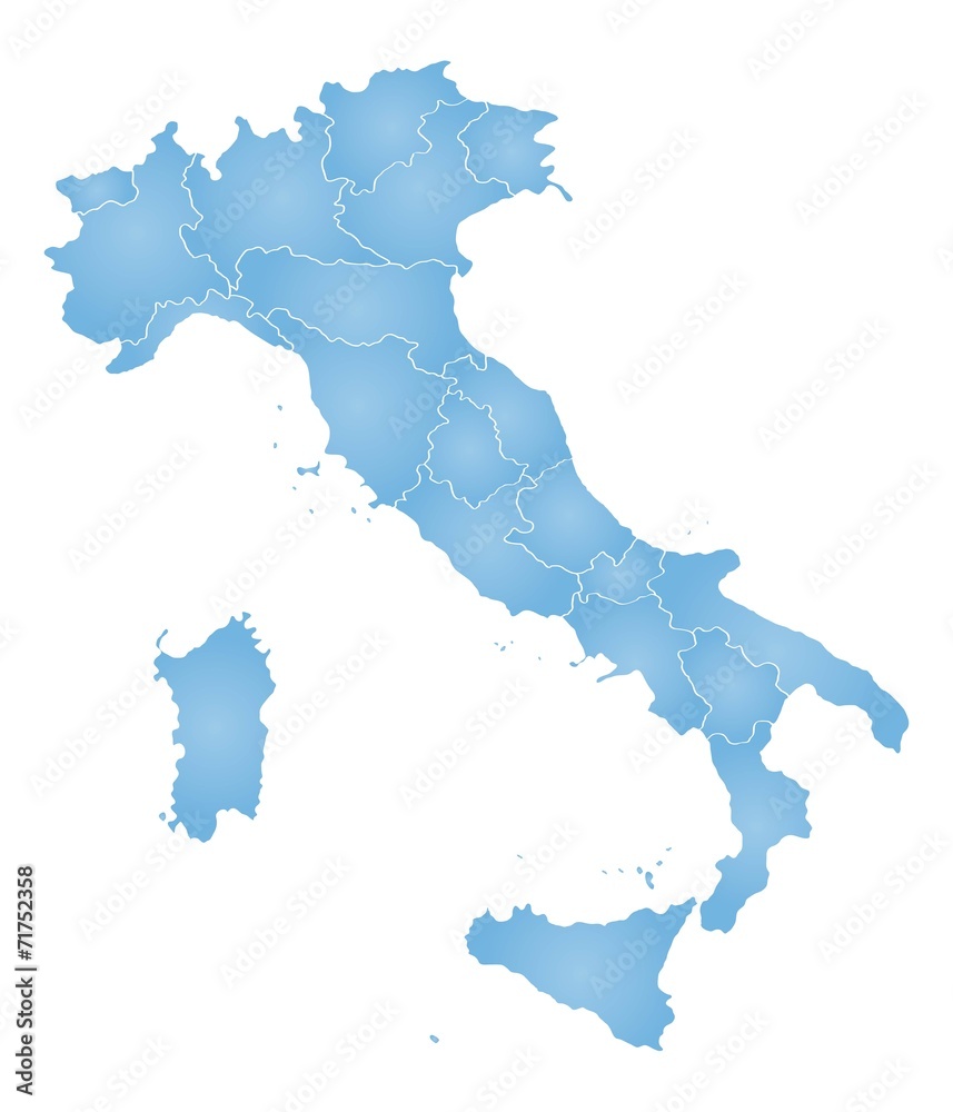 Fototapeta premium Map of Italy