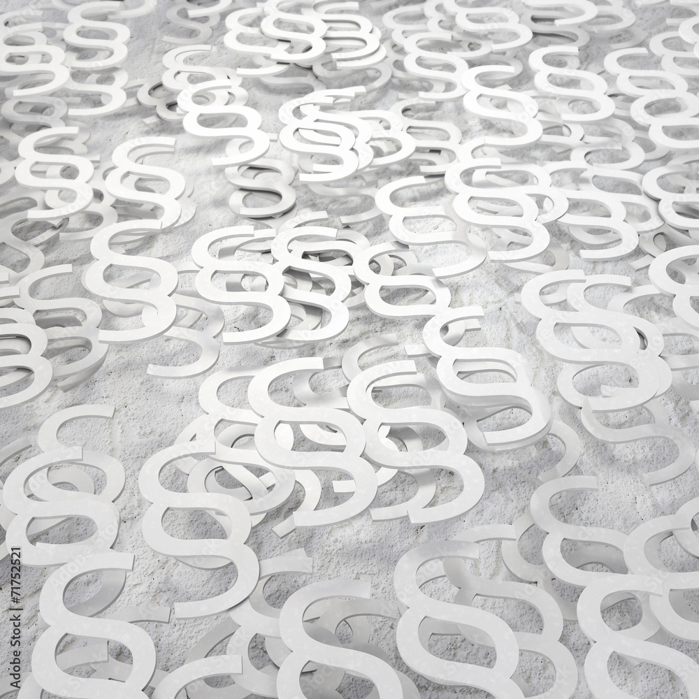 Gesetz Zeichen - 3d Render