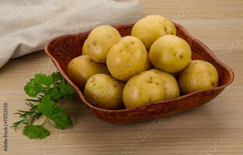 Raw potatoes