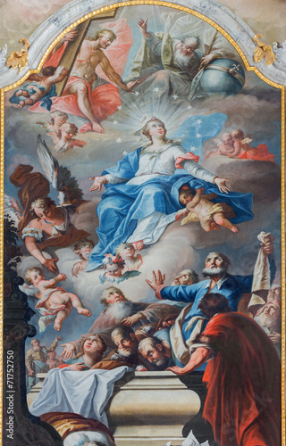 Assumption of Virgin Mary from chapel in Saint Anton palace