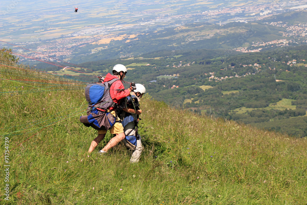 Obraz premium parapente duo