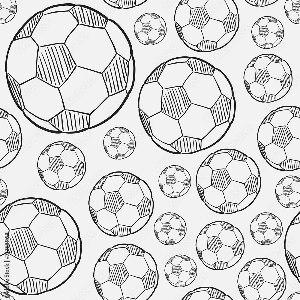 sketch of the football ball