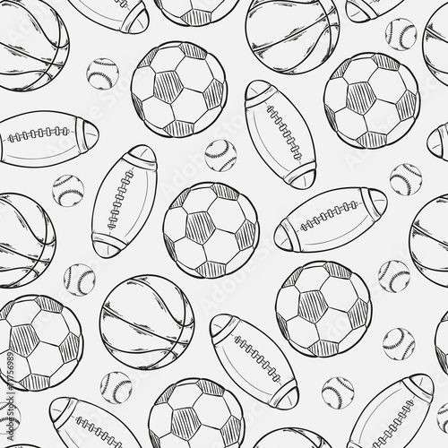 sketch of different balls