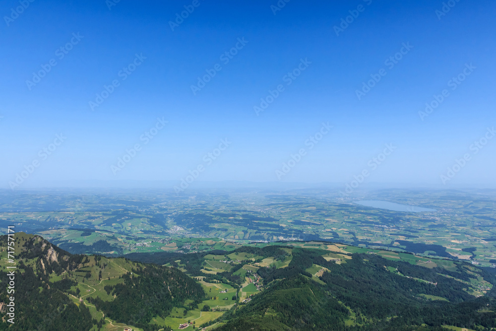 View from the mountain Pilatus at Lucerne, Switzerland, with cop View from the mountain Pilatus at Lucerne, Switzerland, with cop