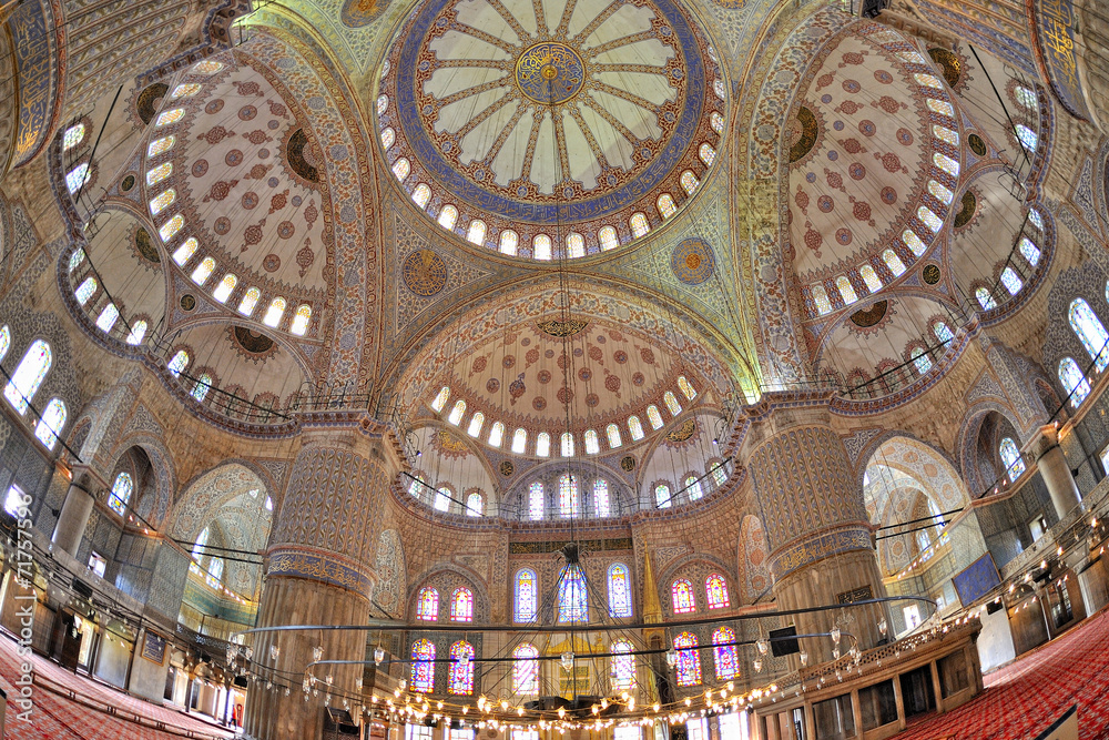 Istanbul, Turchia, Moschea Blu Sultan Ahmet Camii