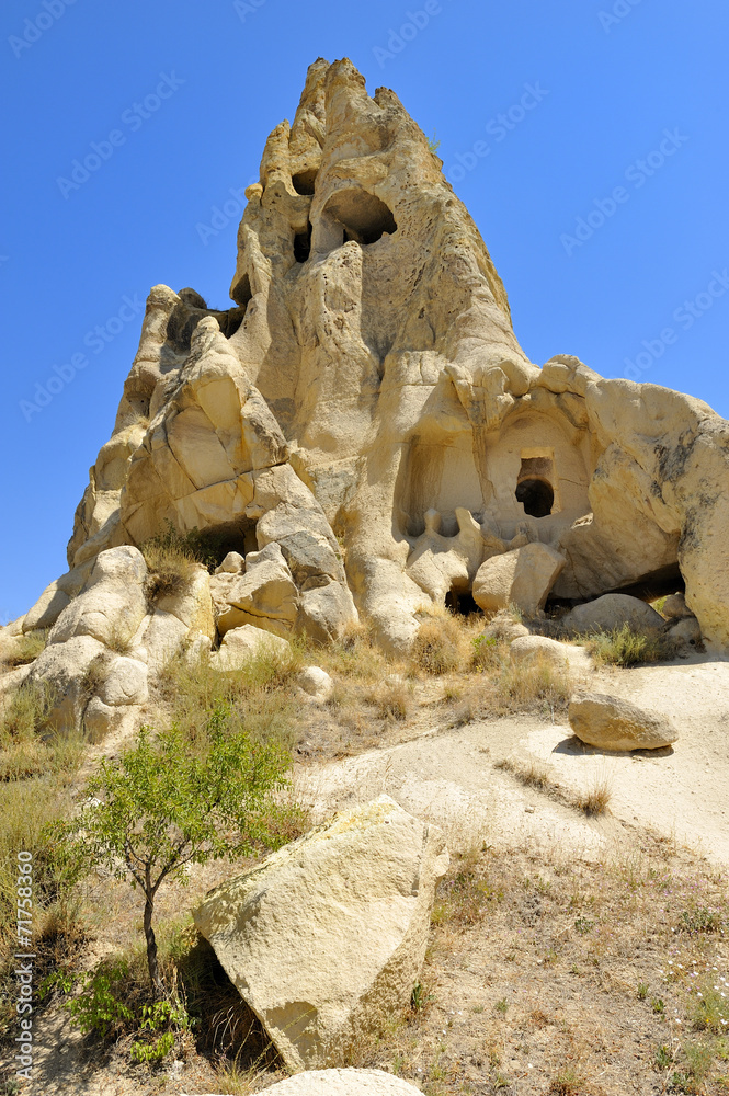 Cappadocia, Turchia, Goreme abitazioni e chiese rupestri