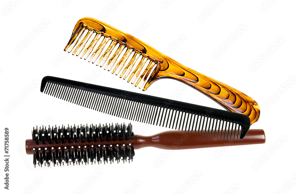 professional comb set in bag color black