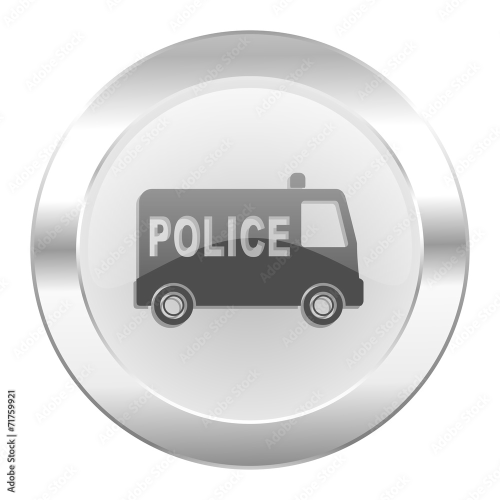 police chrome web icon isolated police chrome web icon isolated