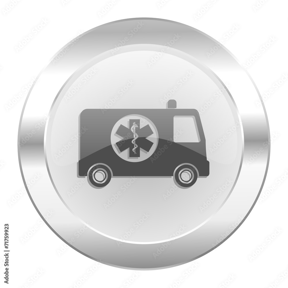 ambulance chrome web icon isolated ambulance chrome web icon isolated