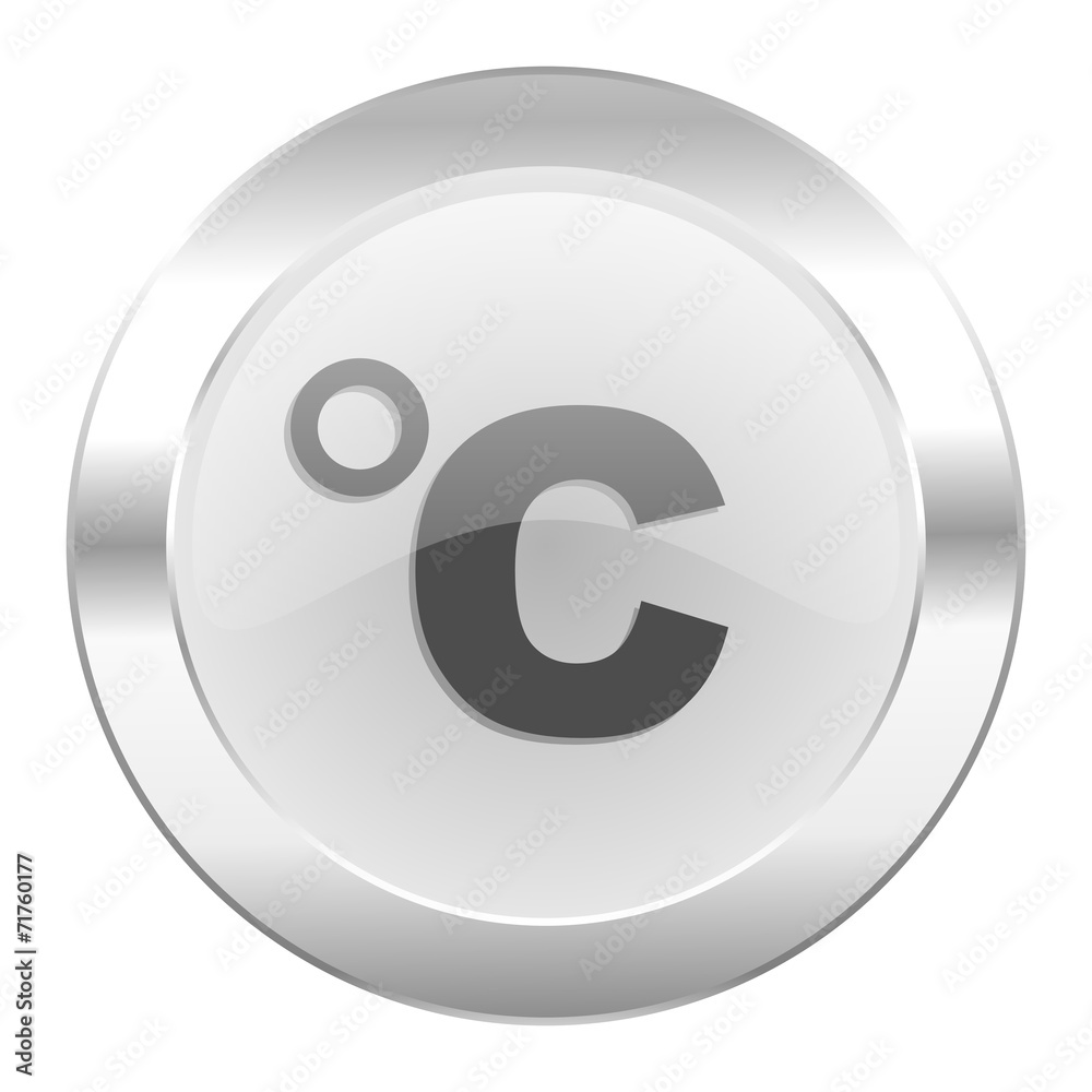 celsius chrome web icon isolated celsius chrome web icon isolated