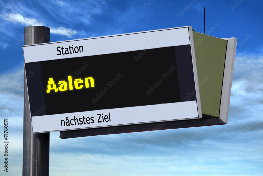 Anzeigetafel 6 - Aalen