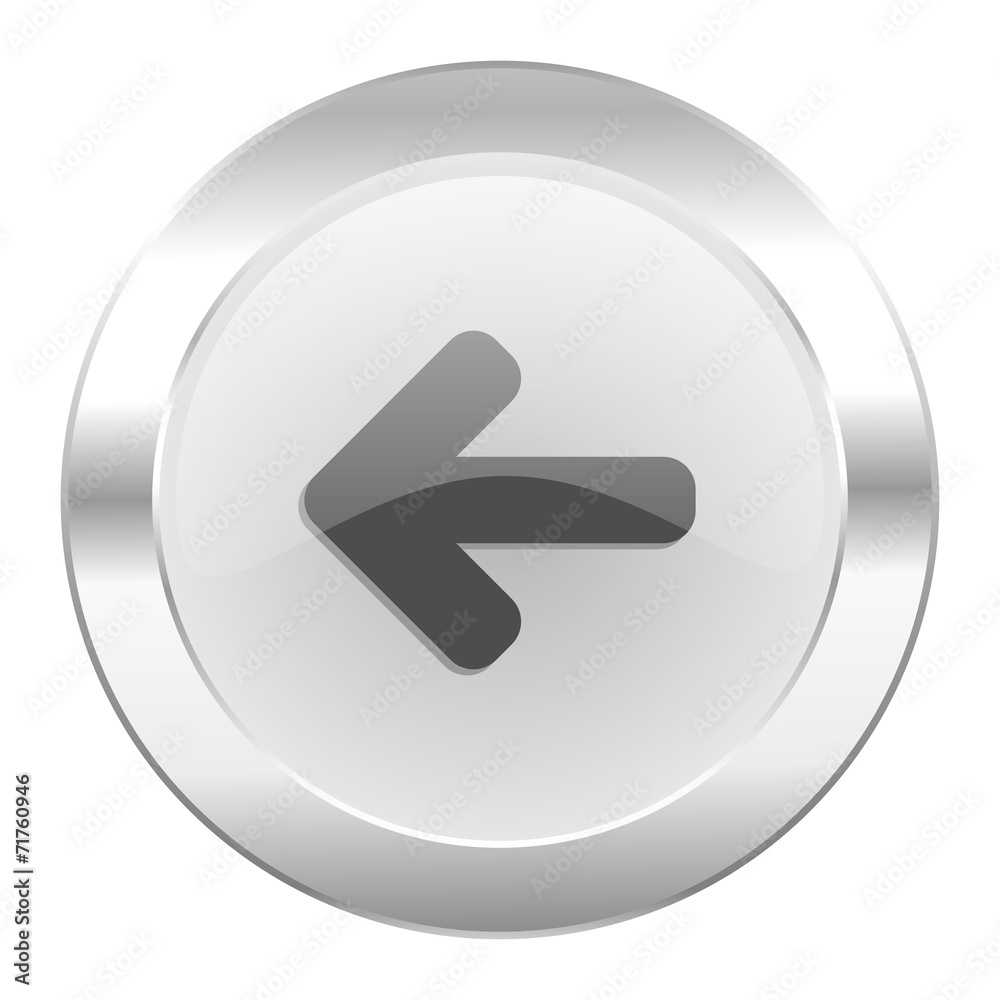 left arrow chrome web icon isolated left arrow chrome web icon isolated