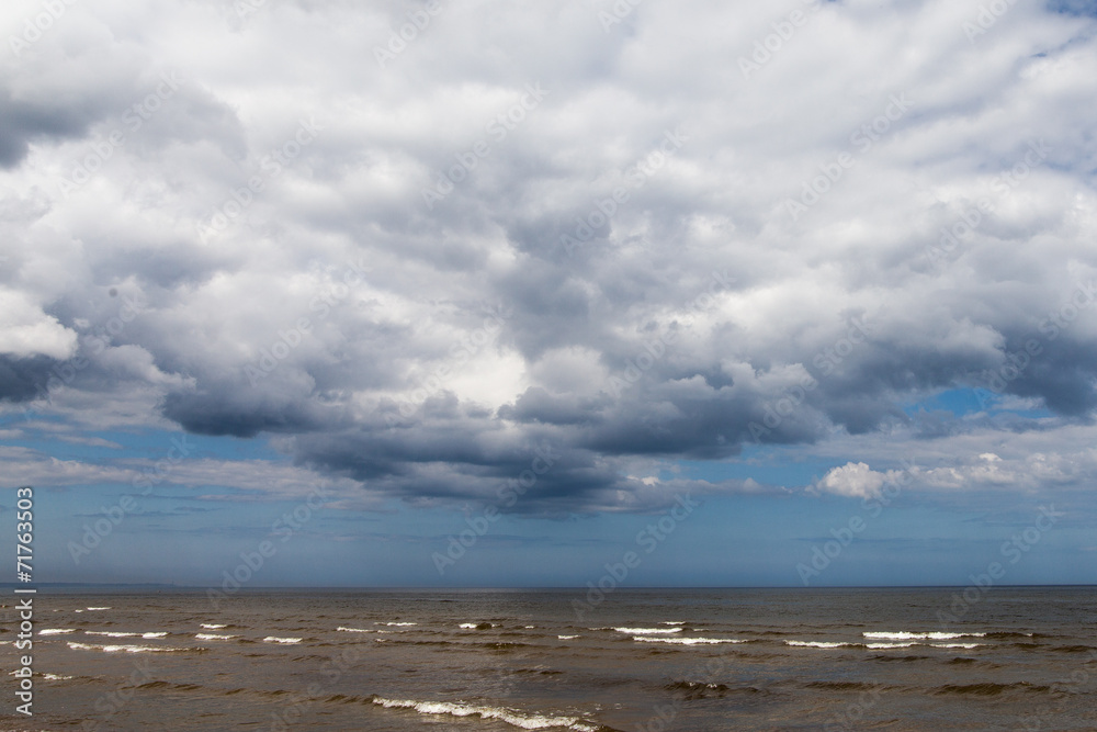 Clouds over Baltic sea.