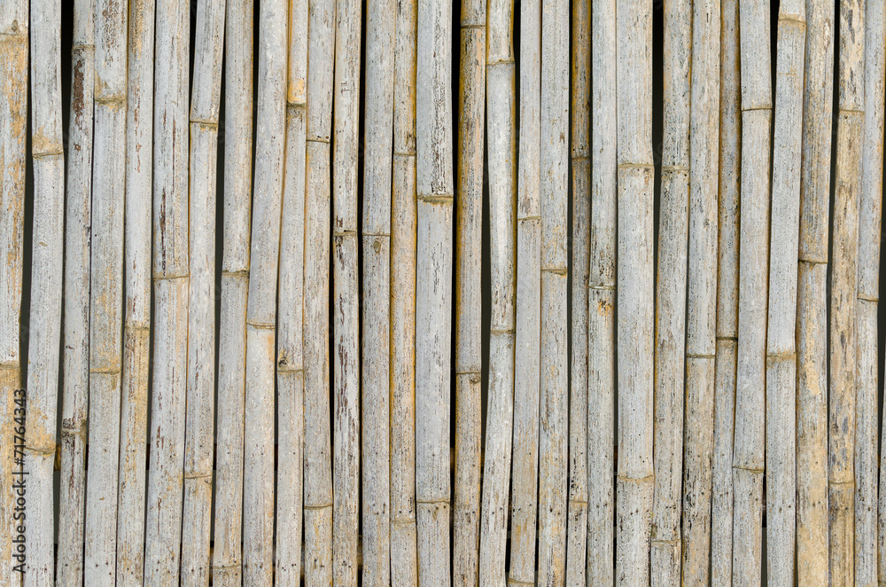 Striped bamboo pattern on row texture background Striped bamboo pattern on row texture background