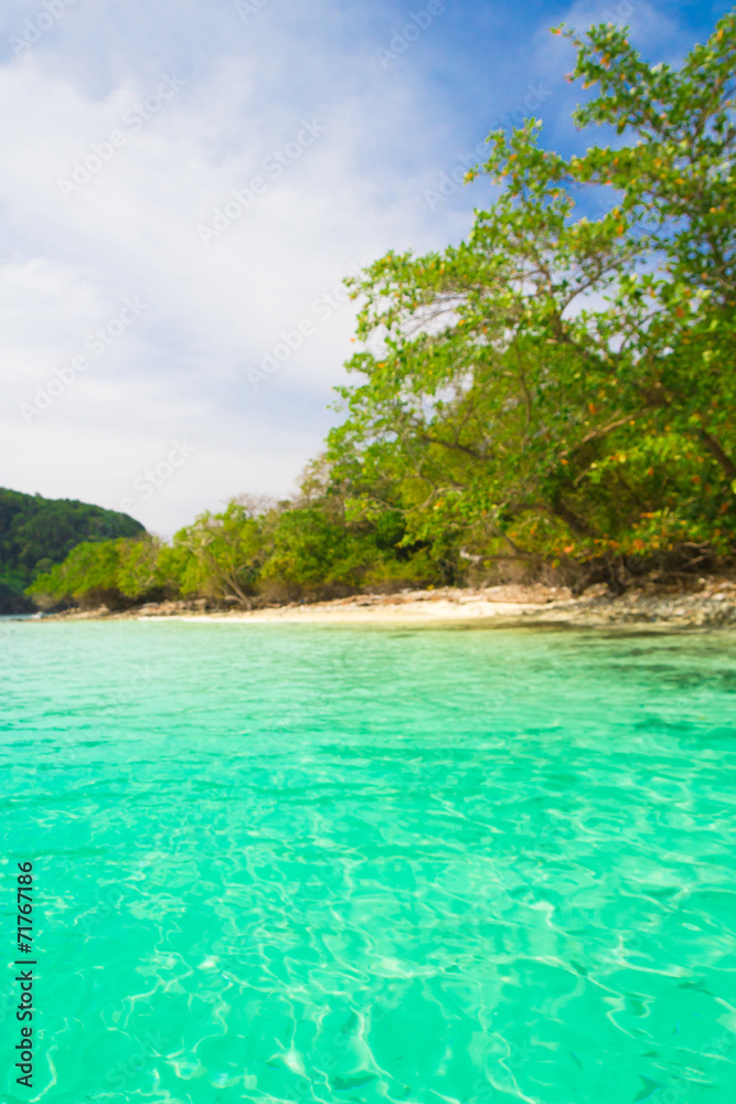 Fototapeta premium Lagoon Seascape Remote Resort